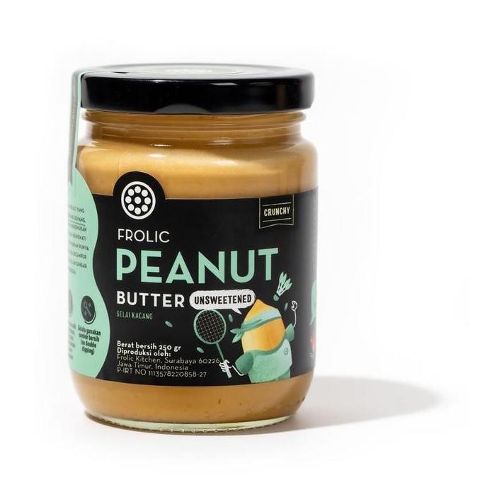 

FROLIC Peanut Butter Unsweetened - Selai Kacang Murni Vegan Keto-friendly