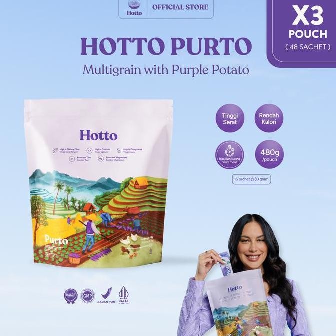 

Hotto Purto Multigrain with Purple Potato 3 Pouch