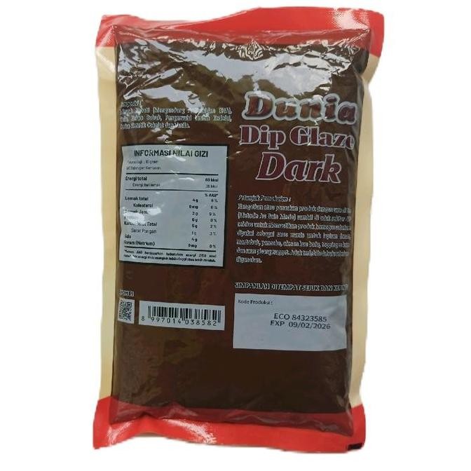 

glaze dunia dip glaze coklat 1kg/glaze dunia coklat 1kg bag Baking