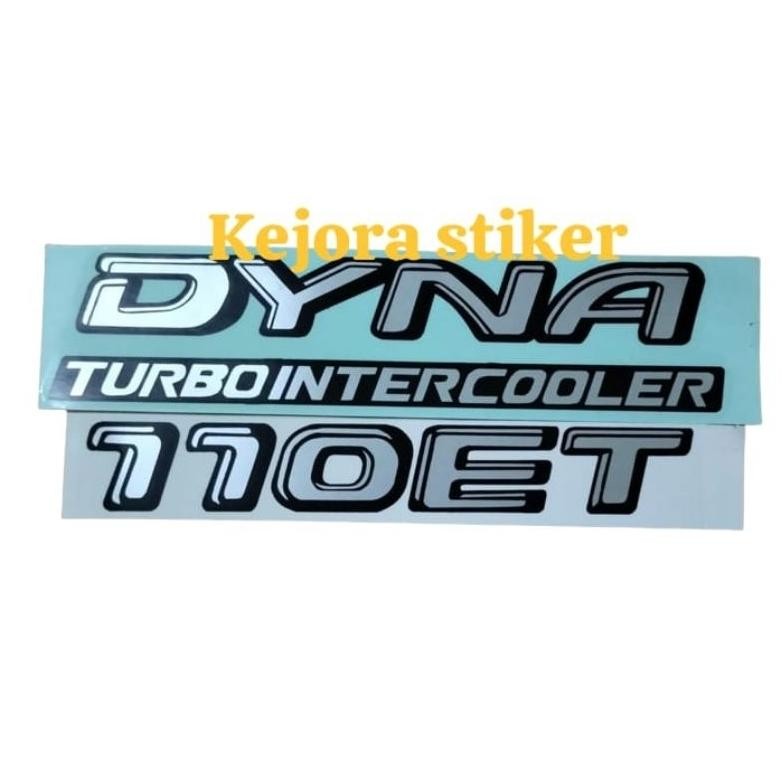 Stiker mobil Dyna Turbo Intercooler 110ET/Stiker mobil Dyna Turbo AST