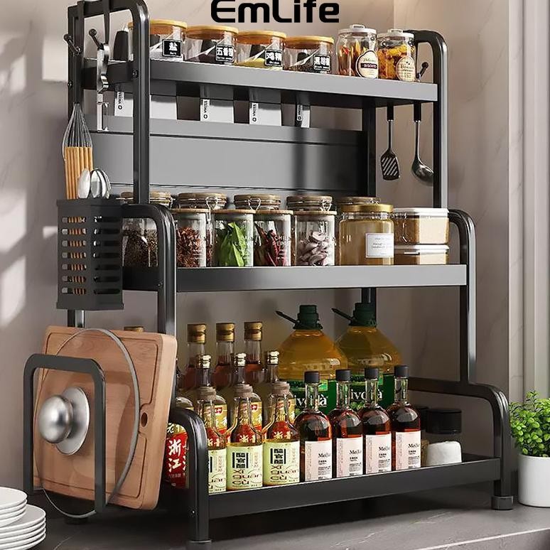 Rak Dapur Rak Bumbu Dapur Rak Bumbu Dapur Serbaguna Rak Penyimpanan Bumbu Dapur