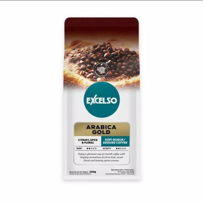 

Exelso arabica gold 200gr kopi bubuk