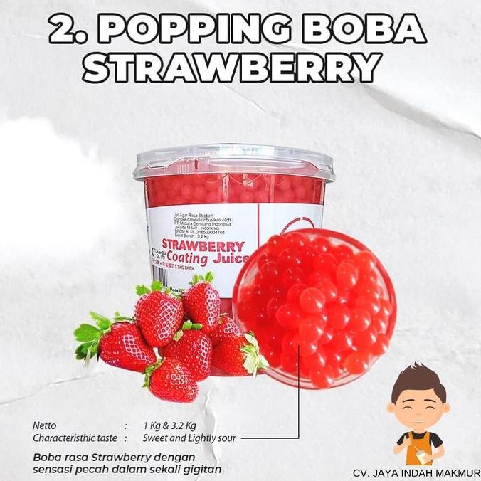 

Popping Bobba/Poping Boba/CoatingJuice Impor Taiwan 3.3 kg