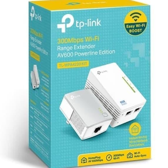 Tplink Wpa4220Kit Av600 Wireless Extender Powerkit