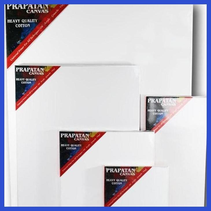 

( SEKOLAH / LUKIS ) COD KANVAS LUKIS PRAPATAN + SPANRAM (80X120CM) (SENI / MENGGAMBAR / ART / KERAJINAN ) SIAP KIRIM