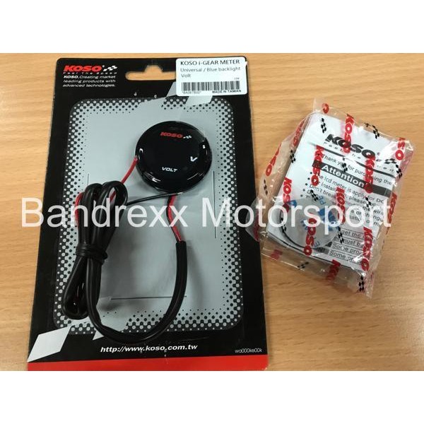 Koso I-Gear Voltmeter Universal , Nmax,R15,Cbr250Rr,Ninja250,Vario125 Original Dan Terpercaya