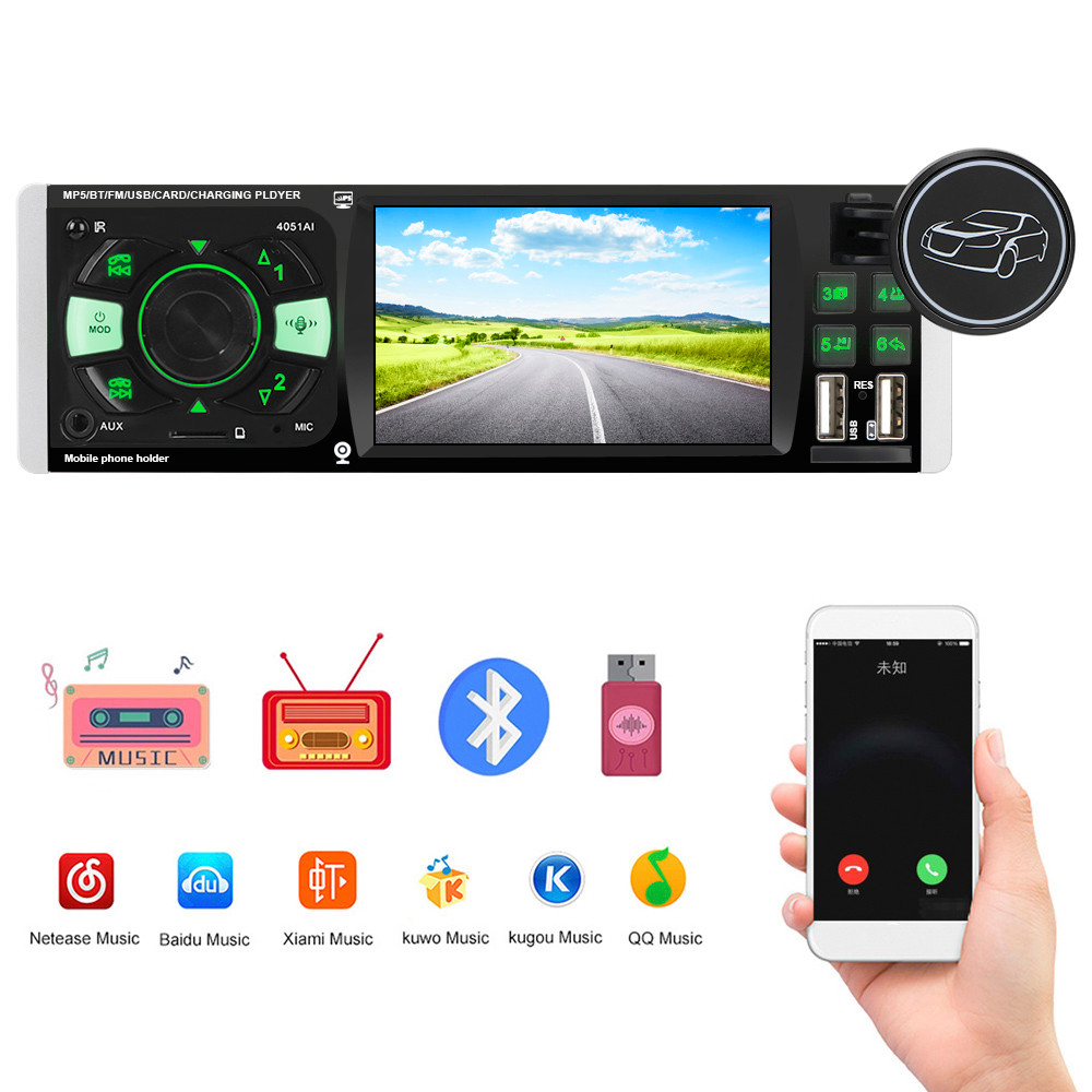 TF USB Fast Charging Audio Video MP5 Player Voice Bluetooth 4.2 ISO