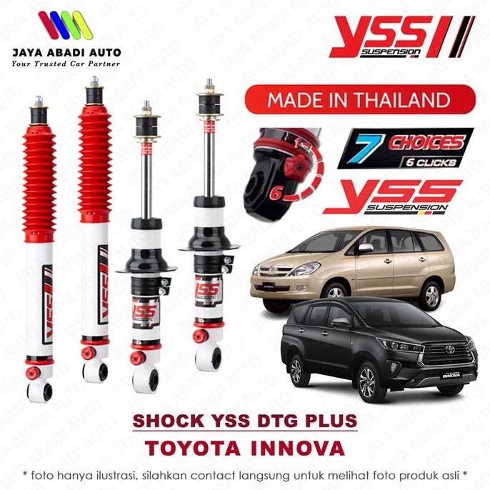 Shock Breaker YSS DTG Plus Twintube 7 Klik - TOYOTA INNOVA REBORN