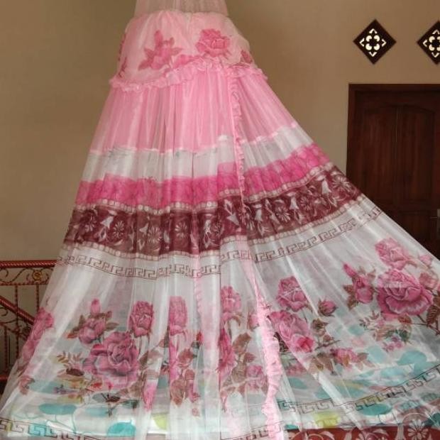 KELAMBU GANTUNG MOTIF BUNGA AST