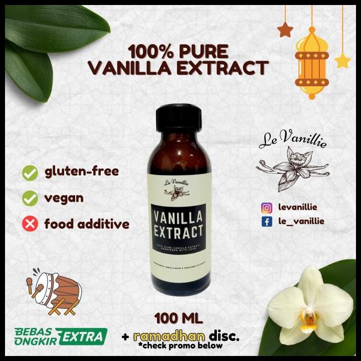 

Terlaris 100% Pure Vanilla Extract Levanillie 100 Ml Good Quality