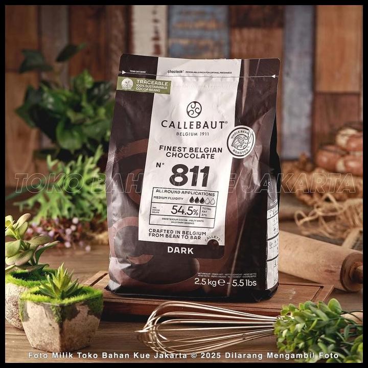

Terlaris Callebaut 811 Nv Repack 250Gr Dark Chocolate Couverture 54,5% Cokelat Baking Coklat Good Quality