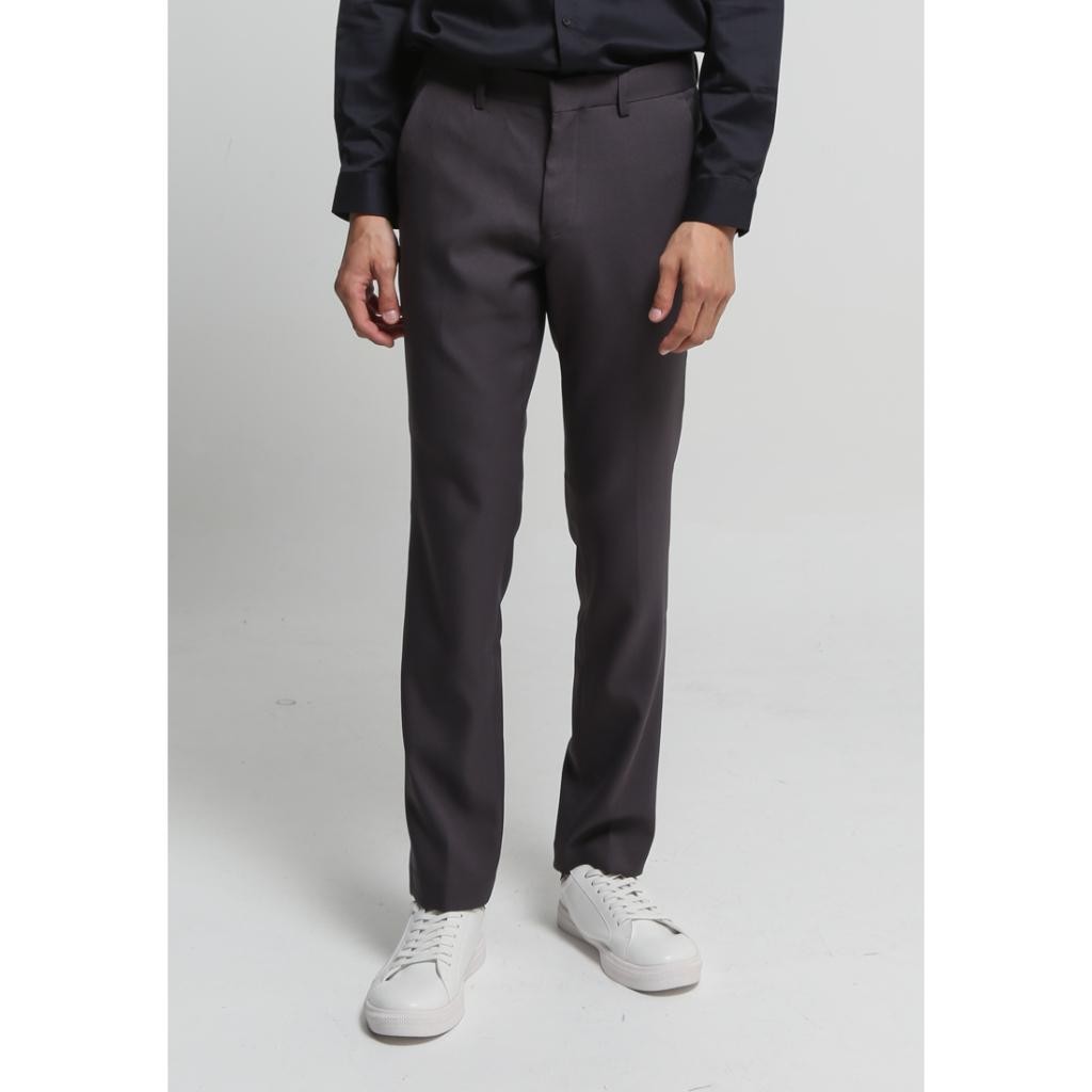 Valino Celana Panjang Formal Pria Abu-Abu Slim Fit - V-Bcfk19-L5 New Best Quality 100% Original