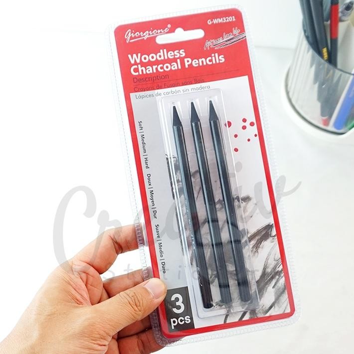 

Giorgione Woodless Charcoal Pencil Pensil Arang G-WM3201 DiM