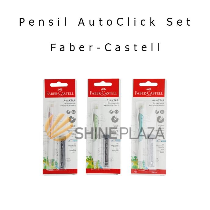 

Pensil Mekanik Faber Castell Auto Click Set 0.5mm - Mechanical Pencil AutoClick Faber-Castell 0,5 mm DiM