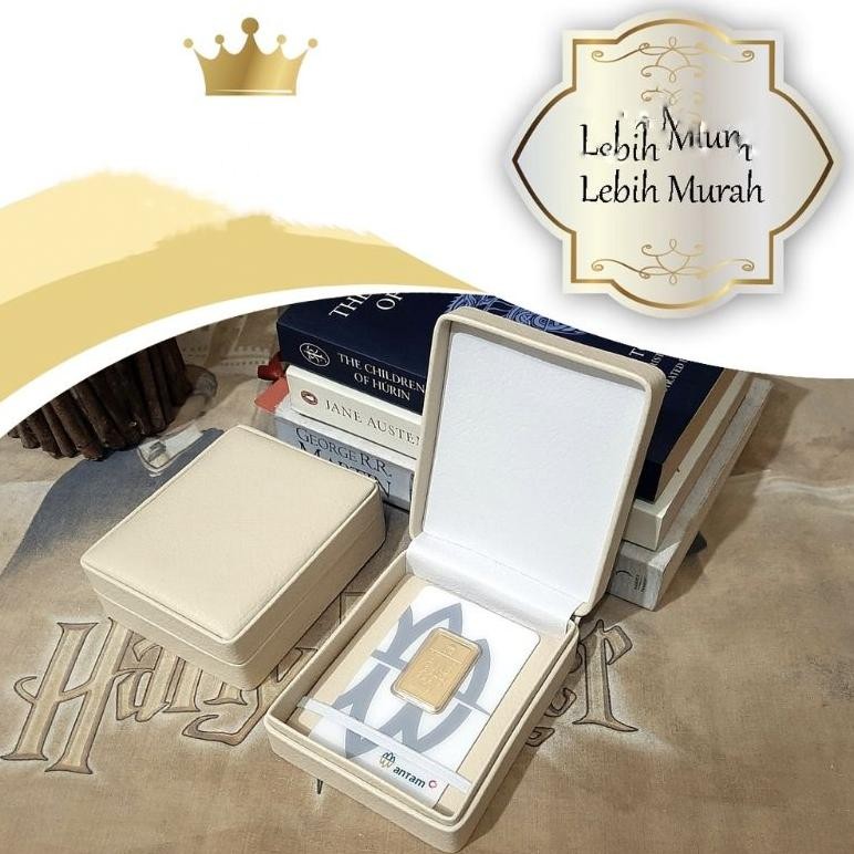Kotak Kado LM Kulit Sintetis Gift Box Untuk Mahar Kado Logam Mulia Antam DiM