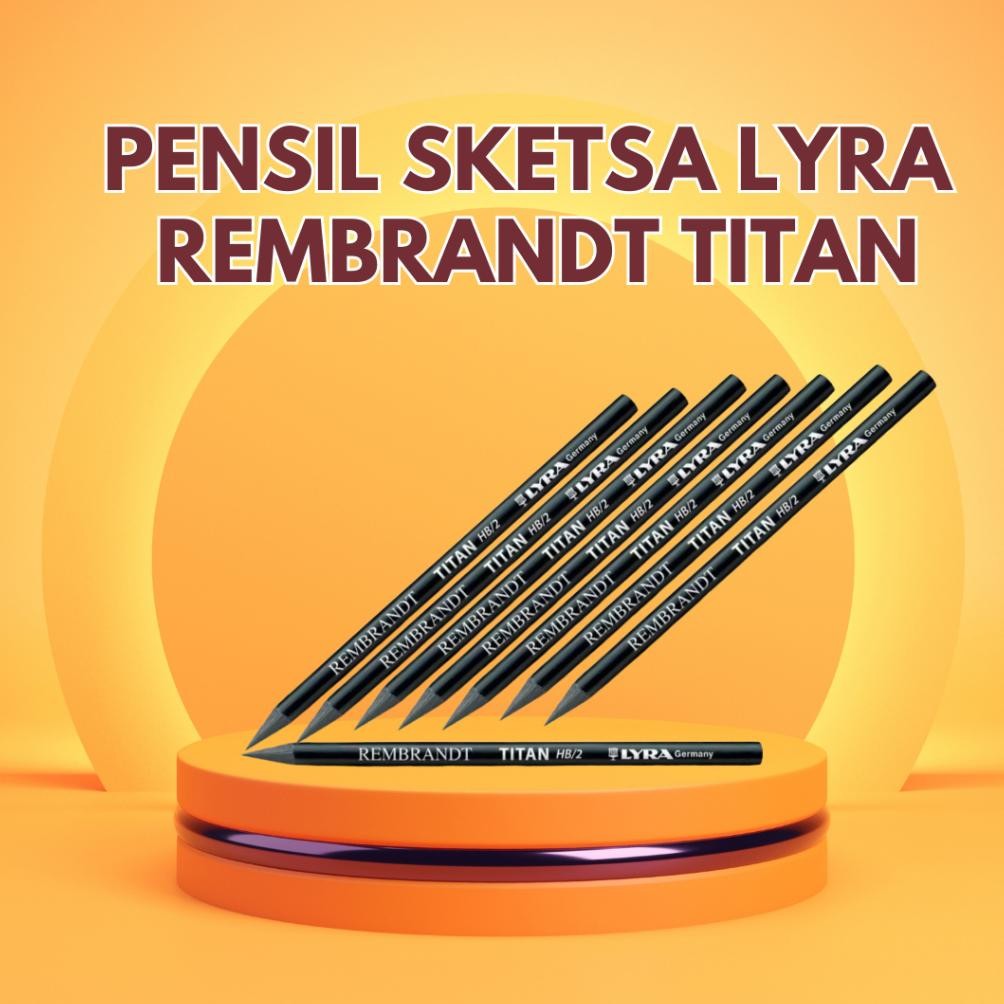 

PENSIL GRAFIT / PENSIL KHUSUS SKETSA / PENSIL TANPA KAYU LYRA (TERSEDIA HB, 2B, 3B, 4B 5B 6B 7B &8B) DiM