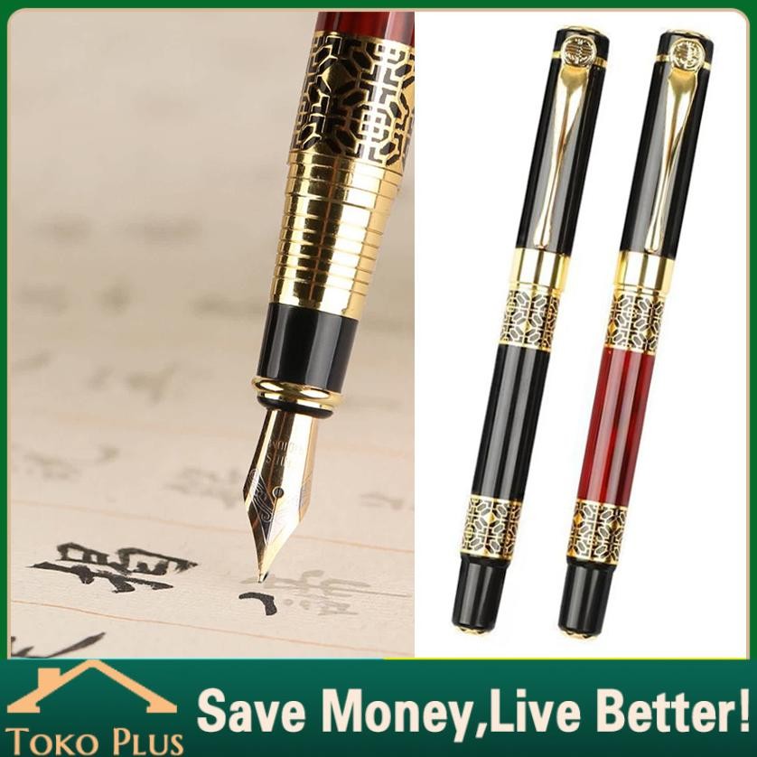 

Pena Kaligrafi Metal Fountain Pen Nib 0,5mm Pena Kalam Tutul Sudah Di Asah Siap Pakai Untuk Lugot Kitab/Surah/Surah Sudah Di Asah Untuk Kitab Kuning / Fountain Pen Kaligrafi Bahan Full Metal DiM