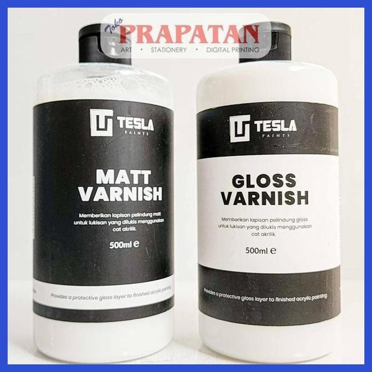 

( SEKOLAH / LUKIS ) READY TESLA PAINTS ACRYLIC VARNISH 500ML | VARNISH CAT AKRILIK (SENI / MENGGAMBAR / ART / KERAJINAN ) PACKING AMAN