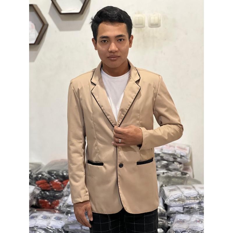 Jas Sekolah Coklat Susu, Jas Warna Krem, Bisa Pesan Jas Custom Terbaru Best Quality 100% Original