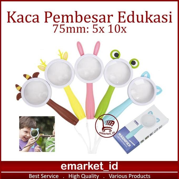 

Sale Kaca Pembesar Edukasi 5X 10X 75Mm Ag26 / Anak Kecil Percobaan Sains
