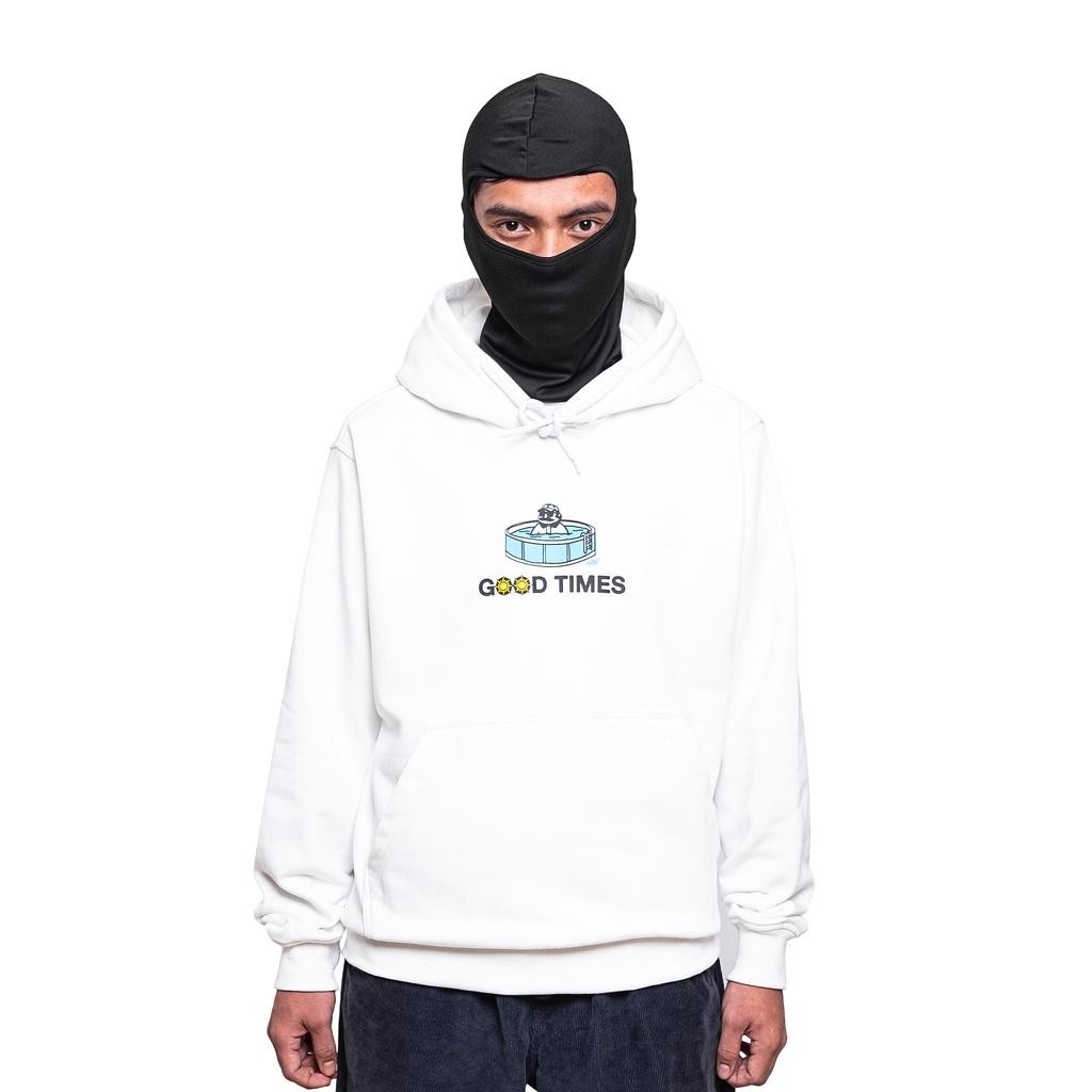 Leaf Good Times Pool White Hoodie Terbaru Best Quality 100% Original