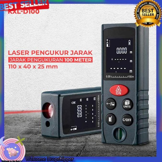 

Sale Pengukur Jarak Laser Distance Meter 100M - Kxl-D40/D100