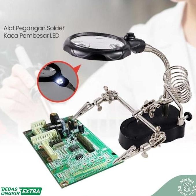 

Sale Kaca Pembesar Service Jam Tangan Hp Dengan Led Solder