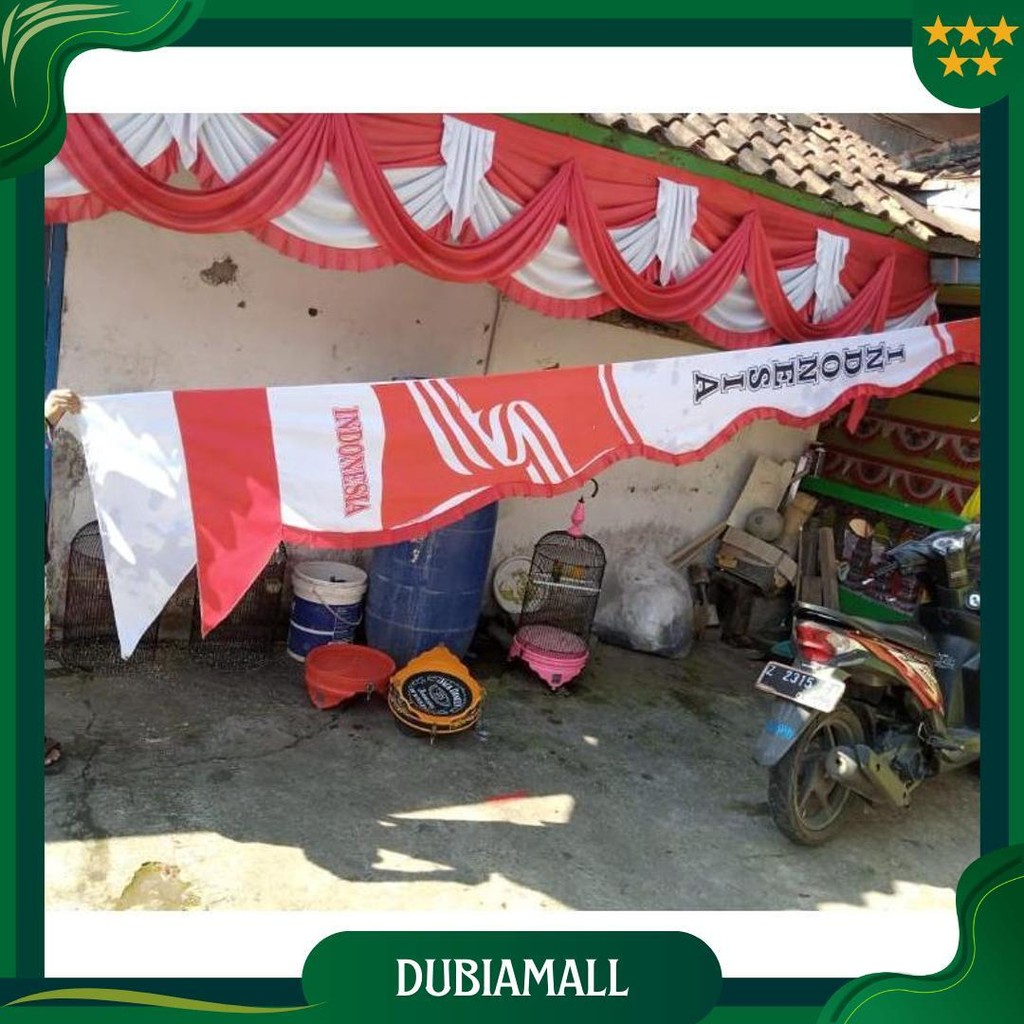 Umbul Umbul Sablon Indonesia Terbaru ( 4 Meter ) Promo