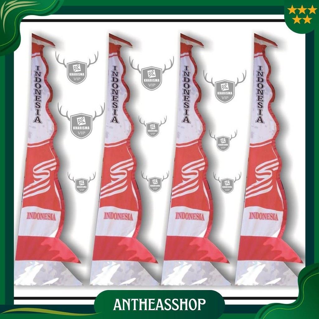 Umbul Umbul Sablon Indonesia Terbaru ( 4 Meter ) Sale