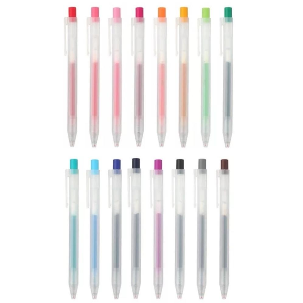 

HJK Muji Knock Type Gel Ink Pen 0.3mm 0.5mm Pulpen Original Muji Jepang