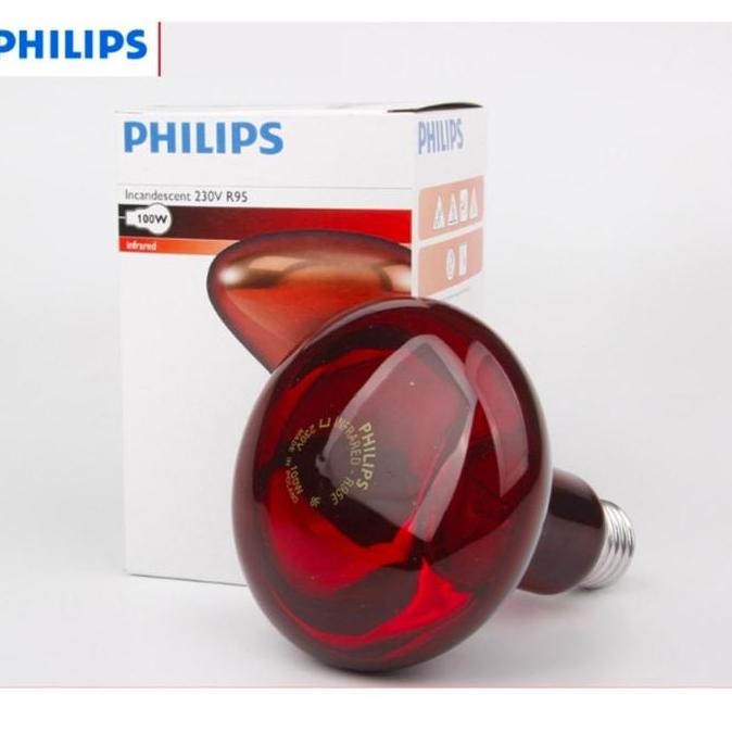 Lampu Infrared 100W Terapi 100 Watt Philips