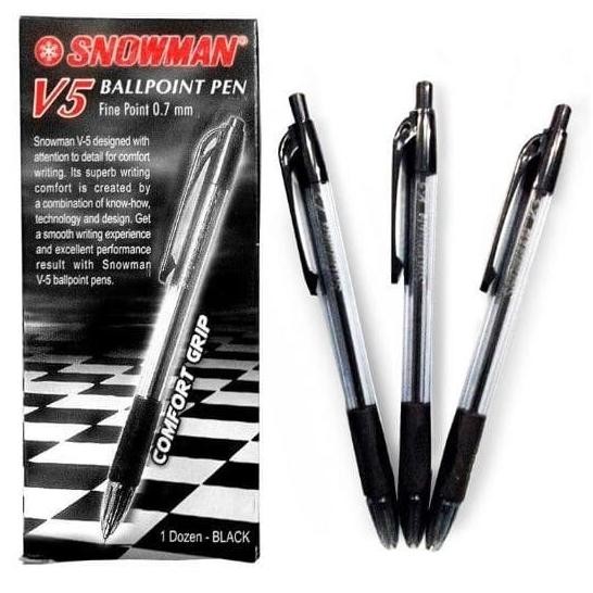 

Pulpen / Bolpen / Pen / Pena SNOWMAN V5 0.7 mm