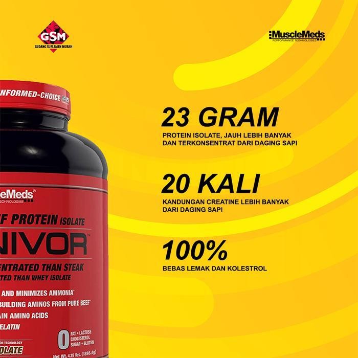 Musclemeds Carnivor Whey 4Lb Beef Protein