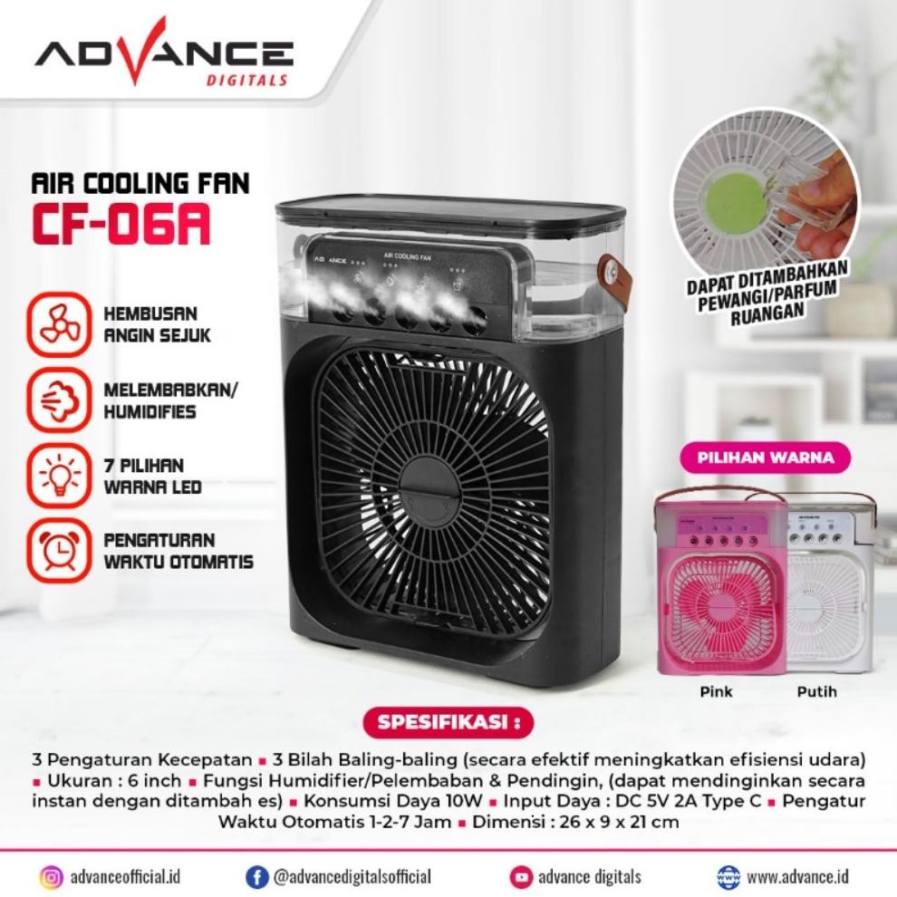 NEW Bisa Dikirim Hari IniAdvance Ac Mini Portable Air Cooler Pendingin Ruangan Kipas Portable Humidi
