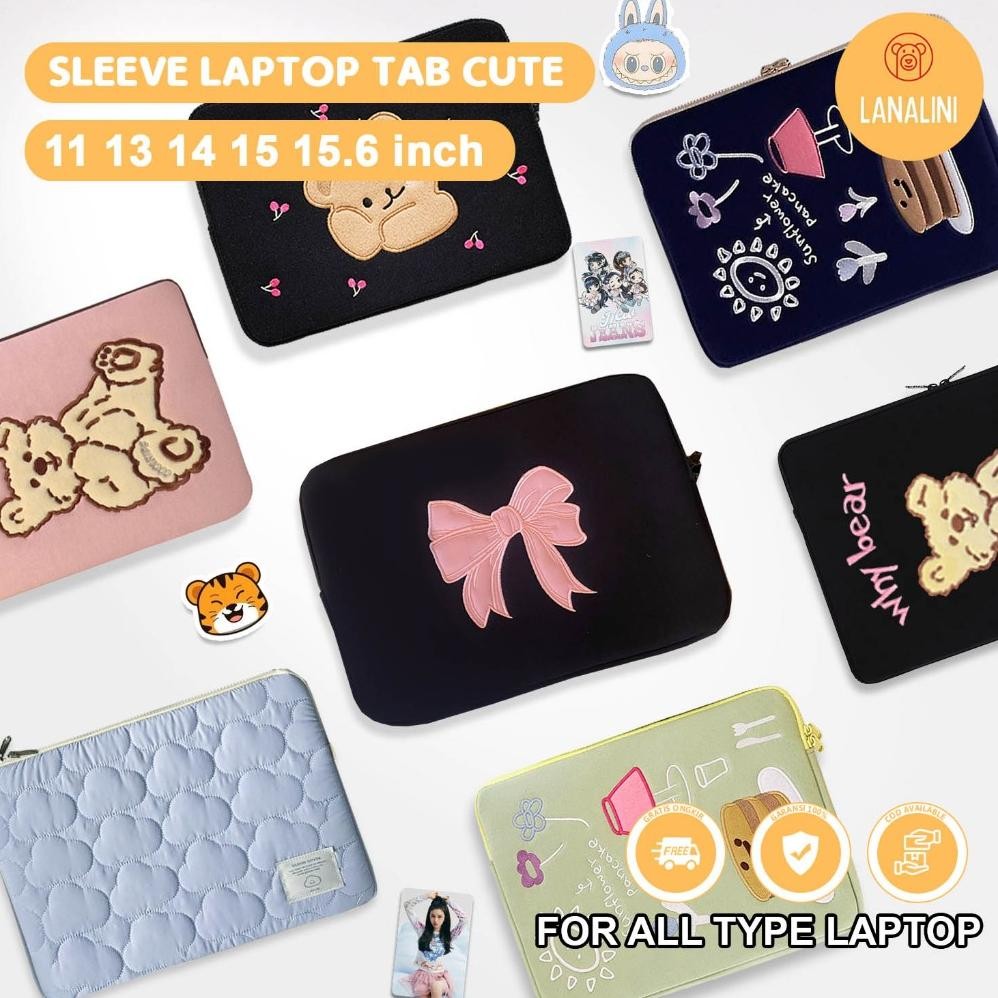 Sleeve Pouch Sarung Tas Portable Bag Case Ipad Tab Tablet Macbook Air Pro Laptop Asus VivoBook Zenbo