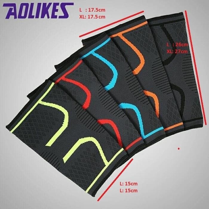 Aolikes Knee Pad Braces Elastis Nylon Sport Compression Knee Support