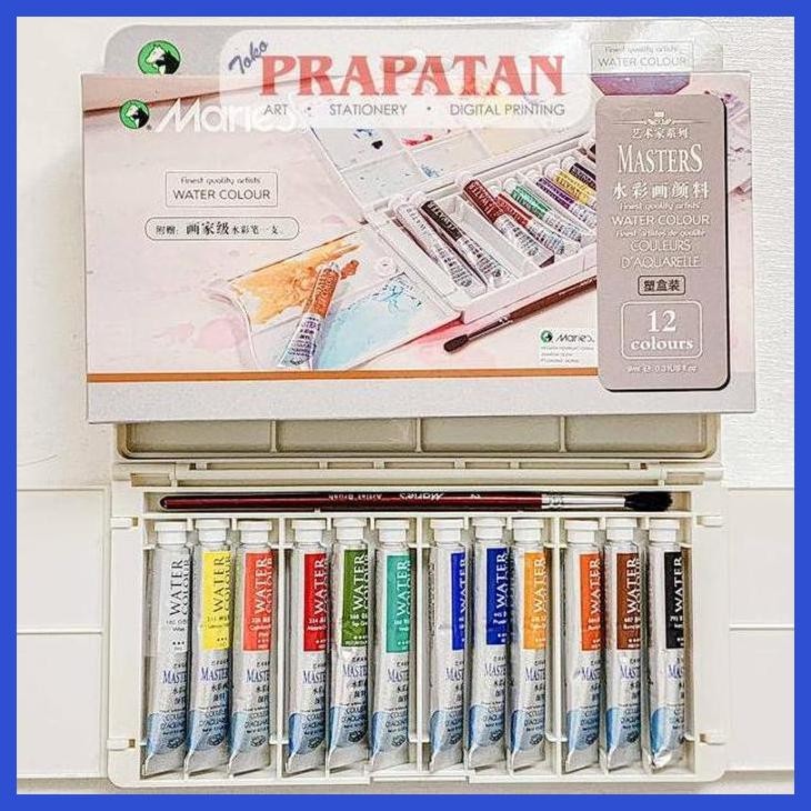 

( SEKOLAH / LUKIS ) SALE MARIES MASTERS WATERCOLOR SET W-8012 | CAT AIR SET (SENI / MENGGAMBAR / ART / KERAJINAN ) PRIVASI AMAN