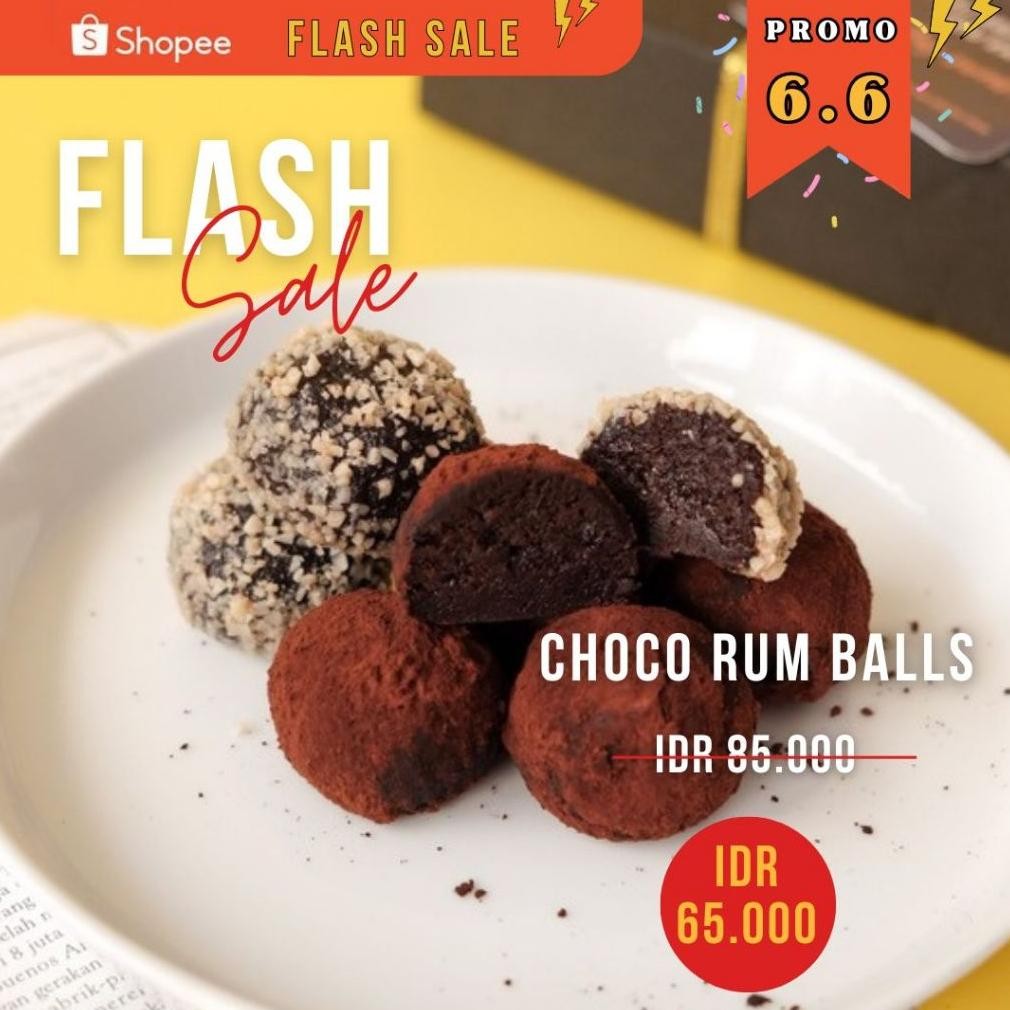 

PREMIUM CHOCO RUM BALL - Dessert / Gift Box / Coklat / Rumballs