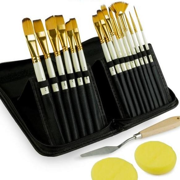 

Art Brush Set Alat Lukis Kuas Cat Air Minyak Acrylic Joyko Brs12