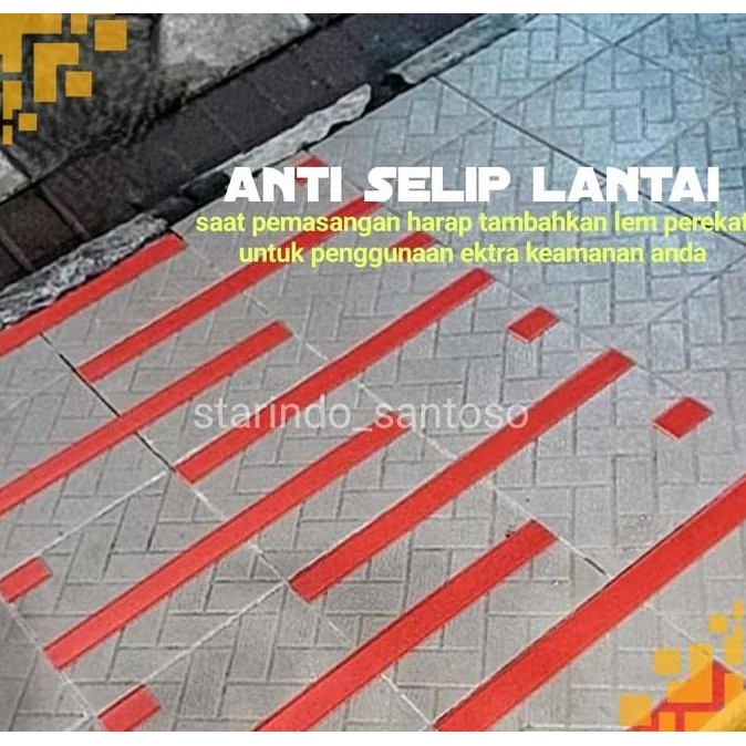 @@@@] Stiker Safety 4cm Lakban Anti Slip Tangga Keramik 4cm Anti Licin Tangga Lis Tangga Pengaman An