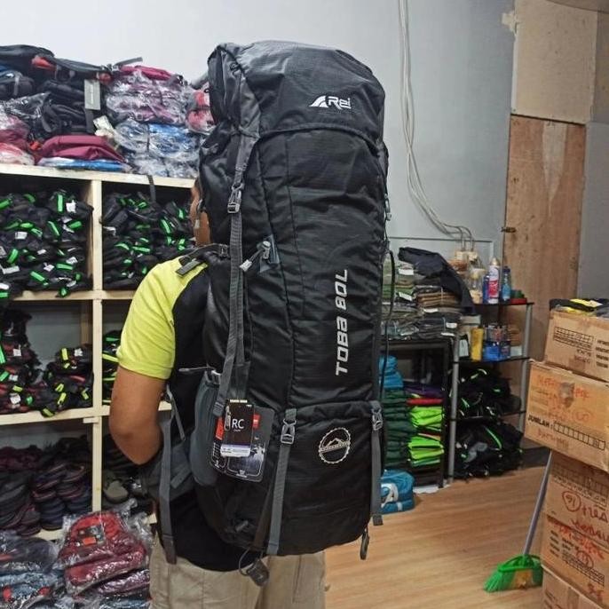 Promo Tas Carrier Rei Toba 80L Original Arei Carrier Toba Original 100%