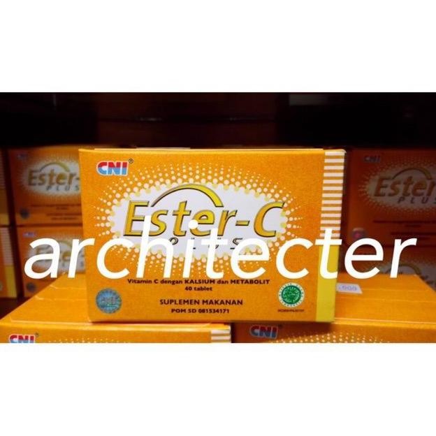 ESTER C PLUS CNI (STRIP) VITAMIN C ISI 40 TABLET ASLI ORIGINAL
