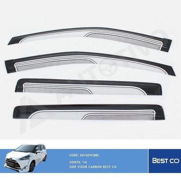 Talang Air Toyota Sienta Best Co Side Visor 4Pcs Premium