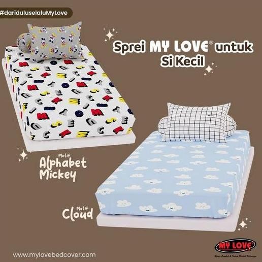 MY LOVE | Sprei anak single 100x200 tinggi 30 bermotif dewasa karakter