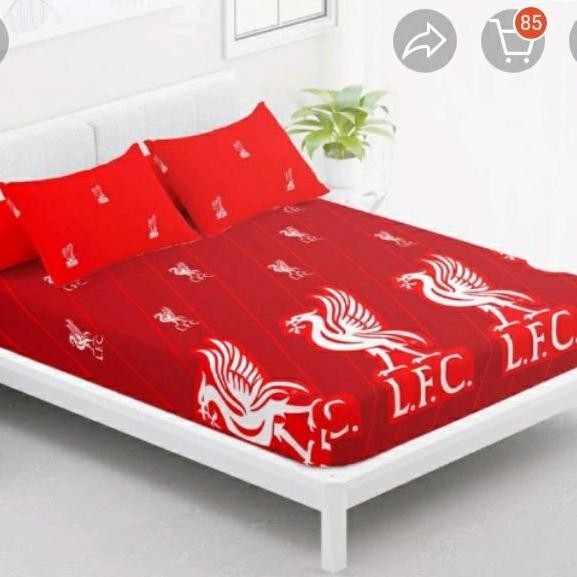 Sprei california 180x200/king/no 1 motif Liveool/Lfc/Sprei bola