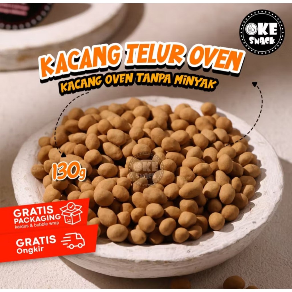 

Kacang Telur Kacang Oven Kacang Panggang 130g