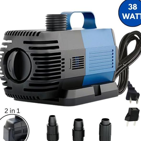 Pompa Air Kolam 5800Lh Pompa Celup Akuarium 38 Watt Submersible Pump Pompa Sirkulasi Air Akuarium