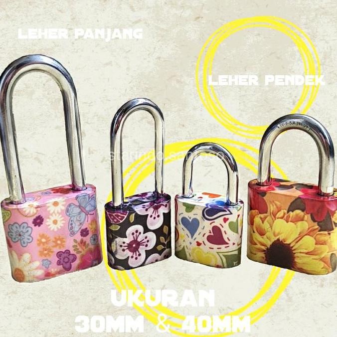 ------] GEMBOK KUNCI WARNA FANCY unik koper loker lemari laci pintu pagar