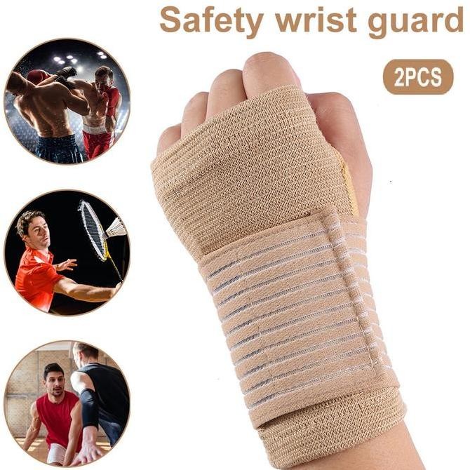 Sarung Tangan Deker Bantalan Pergelangan Pelindung Perlindungan Cedera Keseleo Kseleo Pengaman Saat 