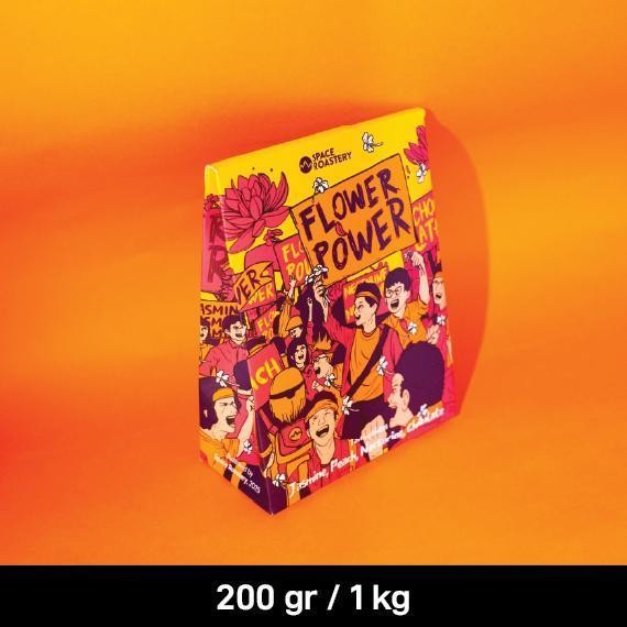 

Flower Power Specialty Espresso Coffee Beans By Space Roastery Biji Kopi/Bubuk Arabika Terbaru Best Quality 100% Original
